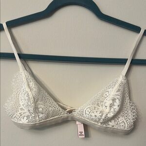 Victoria's Secret White Lace Bralette